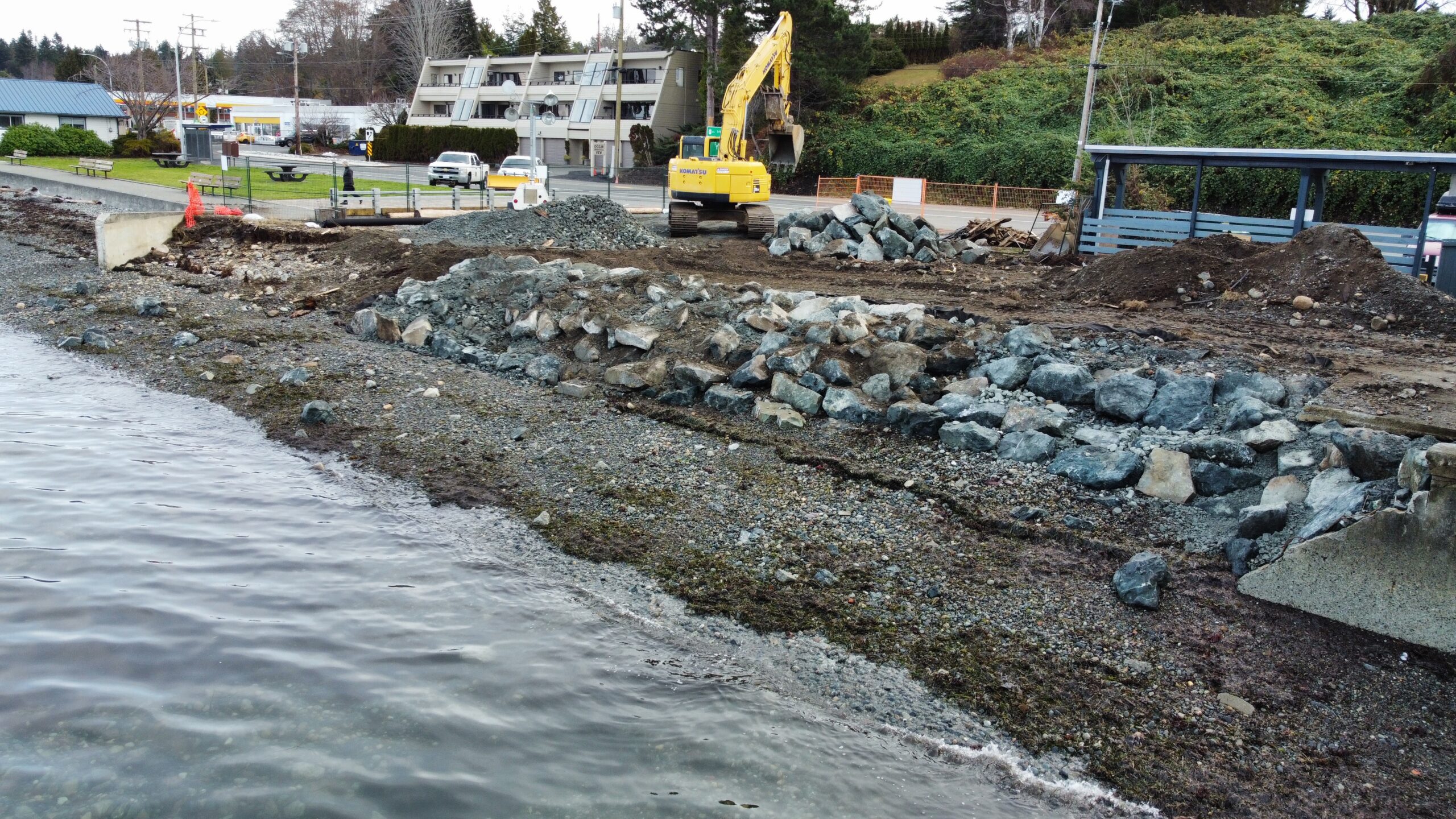 December 2022 – Sand Pebbles Inn, Qualicum Beach (Emergency Shoreline Protection)